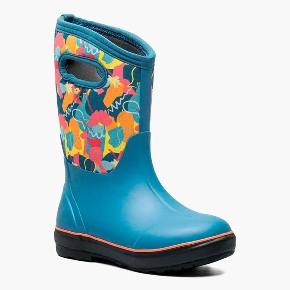 Bogs French Blue Kids' Rain Boots - Picture 1 of 4